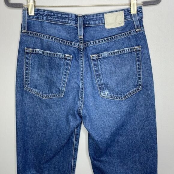 Adriano Goldschmeid 26 Phoebe Vintage High Waisted Tapered Leg Crop Jeans $255 - Picture 10 of 16